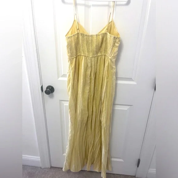 Blu Pepper Stripe Tie Front Empire Waist Maxi Dress - Picture 9 of 12